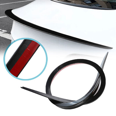 #ad 1.2M Car Rear Roof Trunk Spoiler Rear Wing Lip Trim Tail Sticker Car Accessories $15.28