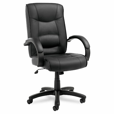 #ad Alera Strada Series High Back Swivel Tilt Chair Black Top Grain Leather $222.84