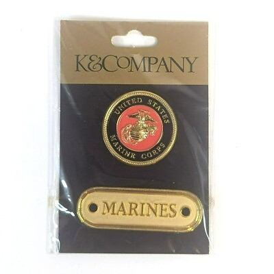 #ad K amp; Co US Marine Corp Medallion Die Cast Medal Charms Scrapbooking and Crafts $5.98