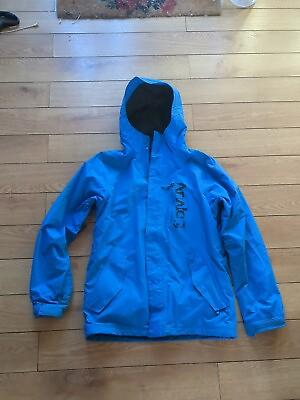 #ad Analog Design Unlikely Futures Men#x27;s Blue Jacket Size S Old Shell Design Snow $80.00