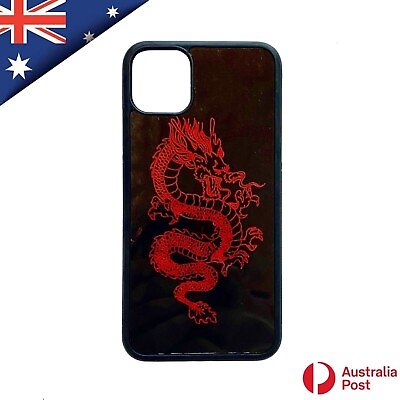 #ad Red Black Dragon Case Cover for iPhone 11 Pro Max XS Max XR XS SE 2020 7 8 Plus AU $16.99