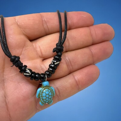 #ad Turquoise Turtle Necklace Turtle Necklace Pendant Sea Turtle Necklace Choker $12.99