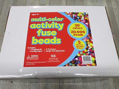 #ad 20000 Fuse Beads 20 Colors 5 Glow in The Dark PTK PBK 502 NEW $29.99