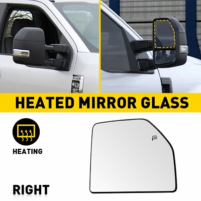 #ad Mirror Glass Heated FL3Z17K707D For 2015 2020 Ford Right F 150 Passenger Side EA $26.59