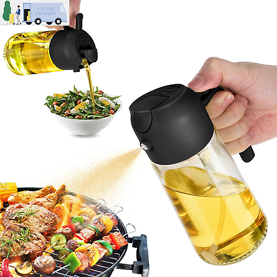 #ad 16Oz Oil Dispenser Bottle for Kitchen 2 in 1 Olive Oil Dispenser and Oil Spray $30.52