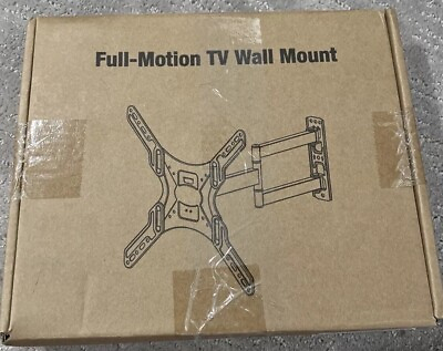 #ad Elived Full Motion TV Wall Mount Model YD1008 Black Up To 33 Lbs. New Open Box $14.97