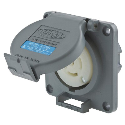 #ad HUBBELL HBL2810SW Watertight Locking Receptacle30Gray $115.00