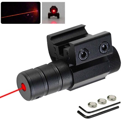 #ad Tactical Hunting Red Laser Dot Sight Scope for Gun Rifle Pistol Picatinny Mount $8.88