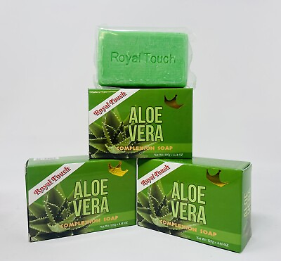 #ad PACK OF {3} Royal Touch ALOE VERA Complexion Soap 125g EACH FREE SHIPPING $14.99