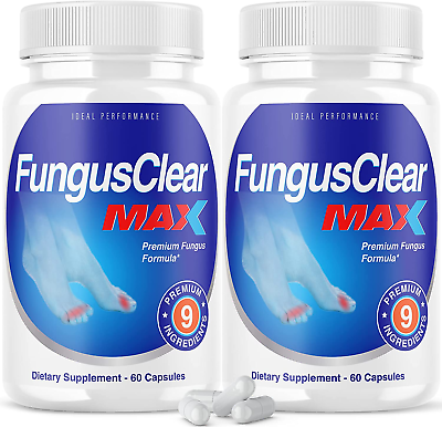 #ad 2 Pack Fungus Clear Max Toenail Pills 120 Capsules $59.95