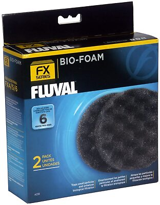 #ad Fluval FX4 FX5 FX6 Bio Foam Replacement Aquarium Filter Media 2 Pack A239 $28.29