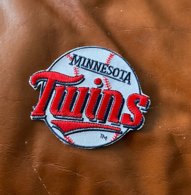 #ad Iron on Patch Minnesota Twins new 3 x 3.5 free shipping baseball $2.50