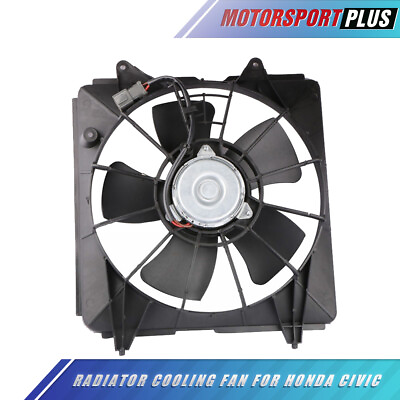 #ad 1PC Left Side Radiator Cooling Fan Motor Assembly For 2006 2011 Honda Civic 1.8L $38.89