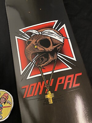 #ad RARE Tony Pac Hawk 2Pac Nonexistent Black Pearl Skateboard Deck Chicken Skull $269.99