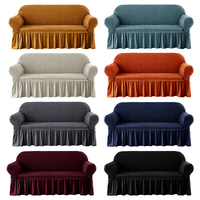 #ad 3D Bubble Lattice Elastic Sofa Covers Protector Spandex Slipcover 1 2 3 4 Seater $33.50