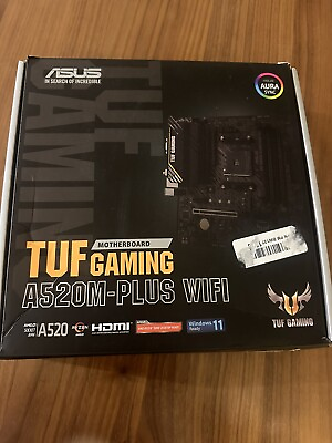 #ad Asus TUF Gaming A520M Plus Wifi AM4 AMD Socket Motherboard $65.99