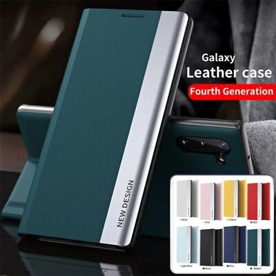 #ad For Samsung S24 S23 A72 A54 Ultra Leather Magnet Flip Case Holder Cover Luxury $11.75