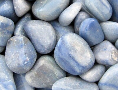 #ad TUMBLED BLUE QUARTZ * Small 1 2 1quot; or Large 1 2quot; Sizes * from Brazil $7.09