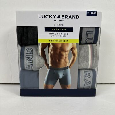 #ad #ad LUCKY BRAND® Men#x27;s BOXER BRIEFS 3 Pack NEW $19.99