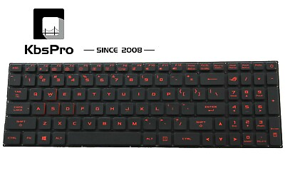 Backlight US Keyboard for Asus GL702VI ROG Strix GL702VI WB74 Gaming Red Backlit $28.99