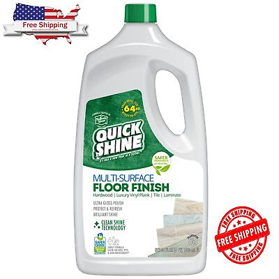 #ad Quick Shine Multi Surface Floor Finish 64 fl oz Unscented Household Floor Clear $14.59