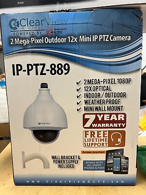 #ad Clearview IP PTZ 889 2 Mega Pixel Outdoor 12x Mini IP PTZ Camera $1150.00