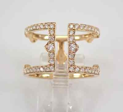 #ad Real Moissanite 1.50Ct Round Cut Adjustable Wedding Ring 14K Yellow Gold Plated $162.05