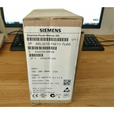 #ad New Siemens 6SL3210 1SE11 7UA0 6SL3 210 1SE11 7UA0 converter Power Module PM340 $379.04
