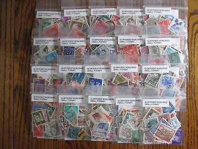 #ad HENRYS#x27; STAMPS 1000 WORLDWIDE SMALL FORMAT 20 PAKS OF 50 DIFF. EACH USED $11.99