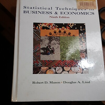 #ad Statistical Techniques in Business and Economics 9th Edition Hardcover Edition $1.00