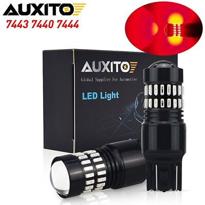 #ad High Power 48W 7440 7441 7443 7444 LED Brake Stop Light Bulb Lamp Pure Red 2PCS $13.99