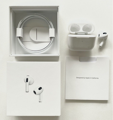 #ad Apple Airpods 3rd Generation Wireless Bluetooth Earbuds With White Charging Case $42.89