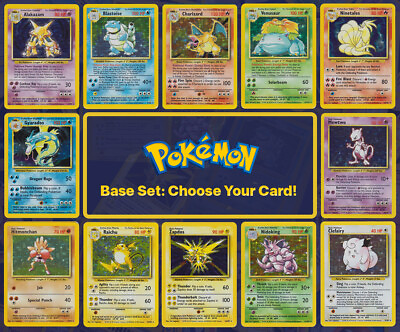 #ad 1999 Pokemon Base Set: Choose Your Card All Cards Available 100% Authentic $2.66