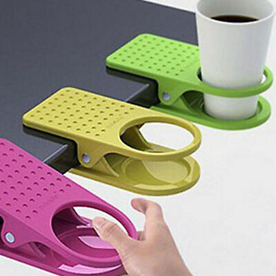 #ad Cup Holder Clip on Table Adjustable Water Soda Portable Mug Clip Random Color $9.43
