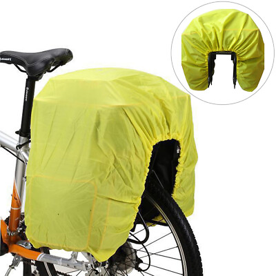 #ad Waterproof Bike Rear Pannier Bag Bicycle Rear Carrier Bag Rain Cover $11.09