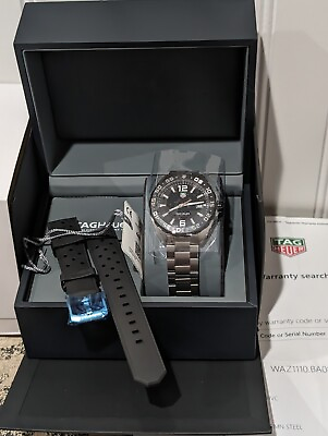 #ad TAG HEUER 41mm Formula 1 Quartz Watch *EXTRA RUBBER STRAP INCL* WAZ1110 9.9 10 $870.00