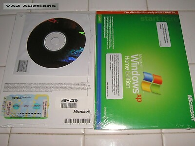#ad MICROSOFT WINDOWS XP HOME FULL w SP3 OPERATING SYSTEM OS MS WIN =NEW amp; SEALED= $149.95