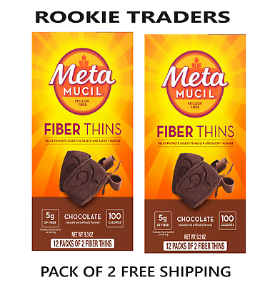 #ad Metamucil Fiber Supplement Thins Chocolate Flavor 12 Ct Free amp; Fast Shipping $19.96