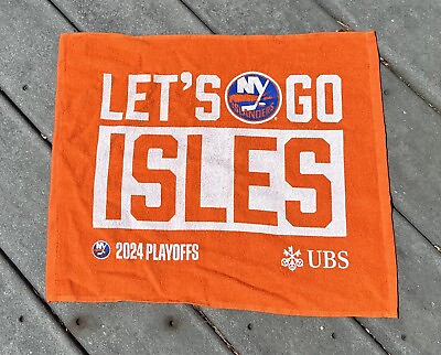 #ad New York Islanders Game 3 “Lets Go Isles” Rally Towel 2024 Stanley Cup Playoffs $7.99