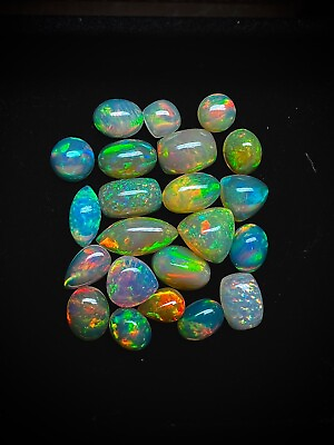 #ad A5 Quality Natural Ethiopian opal AAA Grade Welo Fire Opal Gemstone Mix Lot $22.67