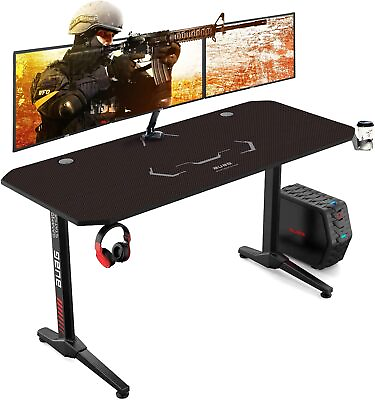 #ad #ad 55quot; Gaming Desk Gamer Table PC Laptop Computer Desk Workstation with Mouse Pad $92.99