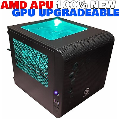 Mini ITX Computer AMD Gaming PC Ryzen 7 5700G 32GB RAM 2TB M.2 NVMe Wi Fi BT W10 $650.00