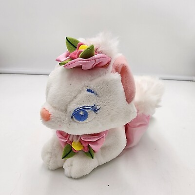 #ad Disney Store The Aristocats Marie Flowers Spring Plush Laying Down Soft Toy 8quot; $17.59