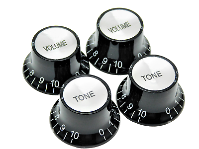 #ad Electric Guitar Knobs Top Hat Control Les Paul Volume Tone Black Metric LP $8.90