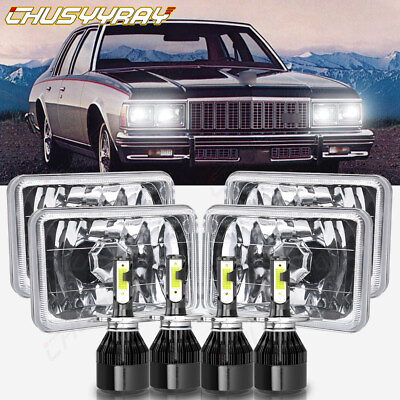 #ad For Chevrolet Caprice 1977 1986 4pcs 4x6quot; LED Headlight Hi Lo Beam DRL Projector $149.99