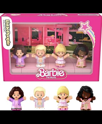 #ad SALE NEW Little People Collector Barbie: The Movie Special Edition 4pc Set $21.45