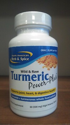 #ad Turmeric Power Plus 60 capsules North American Herb amp; Spice $25.48