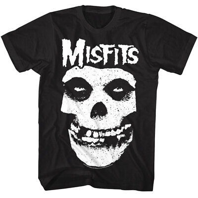 #ad Misfits Skull Logo Men#x27;s T Shirt Punk Rock Band Concert Tour Merch $34.50