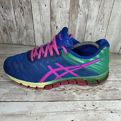 #ad Asics Gel Quantum 180 Womens Size 8 Colorful T5J7N Running Shoes $28.00