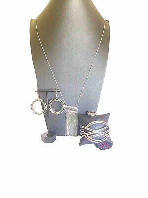 #ad 4 PCS Set Of Jewelry Paparazzi : Necklace Earring Bracelet amp; Ring $4.00